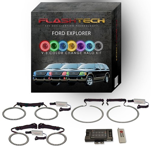 Rgb multi color led halo - kit, &